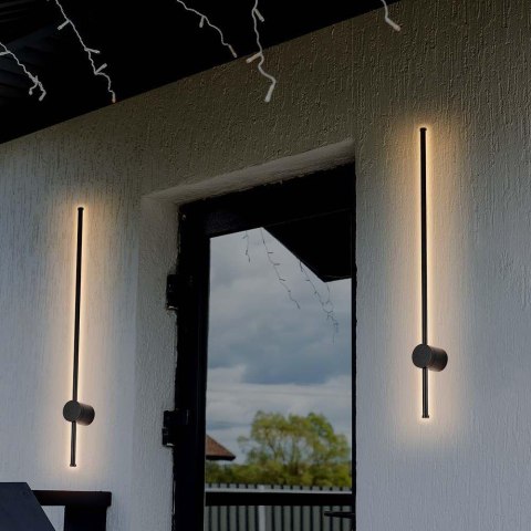 Oprawa Ścienna Elewacyjna LED V-TAC 12W IP65 Czarna 63cm VT-11112 4000K 1590lm Oprawa Ścienna Elewacyjna LED V-TAC 12W IP65 Czarna 63cm VT-11112 4000K 1590lm