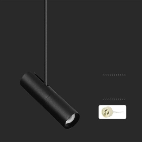 Oprawa Sufitowa V-TAC GU10 Regulowana 830-1170mm Czarna VT-7900 3 Lata Gwarancji Oprawa Sufitowa V-TAC GU10 Regulowana 830-1170mm Czarna VT-7900 3 Lata Gwarancji