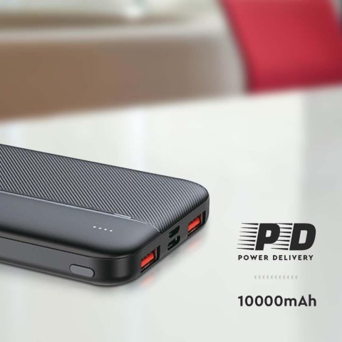 Power Bank V-TAC 10000mAh Czarny 2xUSB Type C SZYBKI 22,5W V-TAC VT-10000-B Power Bank V-TAC 10000mAh Czarny 2xUSB Type C SZYBKI 22,5W V-TAC VT-10000-B