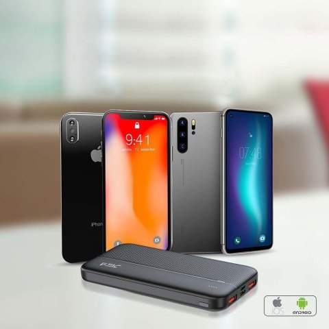 Power Bank V-TAC 10000mAh Czarny 2xUSB Type C SZYBKI 22,5W V-TAC VT-10000-B Power Bank V-TAC 10000mAh Czarny 2xUSB Type C SZYBKI 22,5W V-TAC VT-10000-B