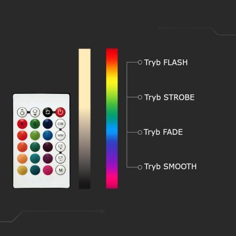 Żarówka LED V-TAC 4,8W GU10 Pilot VT-2244-N-1 RGB+3000K 420lm Żarówka LED V-TAC 4,8W GU10 Pilot VT-2244-N-1 RGB+3000K 420lm