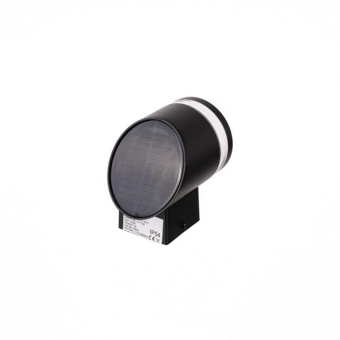 Kinkiet Ogrodowy Ścienny Solarny V-TAC 1W LED Czarny IP54 VT-1138 3000K 70lm 3 Lata Gwarancji Kinkiet Ogrodowy Ścienny Solarny V-TAC 1W LED Czarny IP54 VT-1138 3000K 70lm 3 Lata Gwarancji