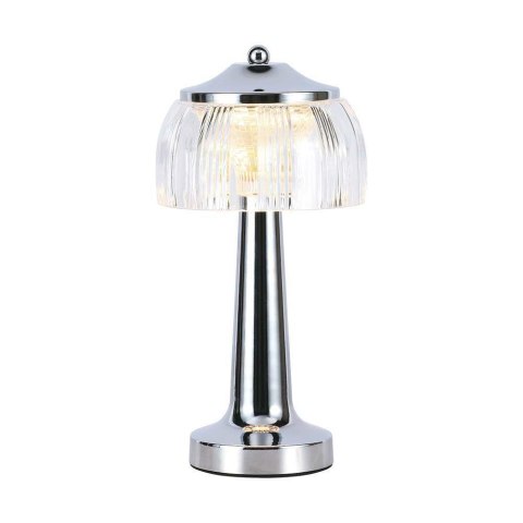 Lampka Biurkowa Nocna V-TAC 1W LED 26cm Ładowanie USB Ściemnianie Chrom VT-1048 3000K-6000K 55lm Lampka Biurkowa Nocna V-TAC 1W LED 26cm Ładowanie USB Ściemnianie Chrom VT-1048 3000K-6000K 55lm