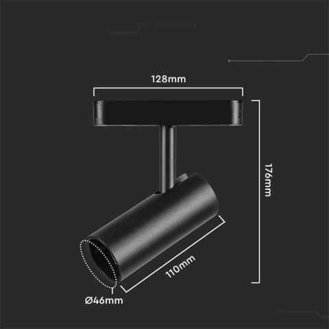 Oprawa Projektor Szynosystem Magnetyczny 48V V-TAC 11W LED 34st VT-42010 3000K 1300lm 3 Lata Gwarancji Oprawa Projektor Szynosystem Magnetyczny 48V V-TAC 11W LED 34st VT-42010 3000K 1300lm 3 Lata Gwarancji