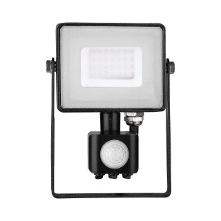 Projektor LED V-TAC 30W SAMSUNG CHIP Czujnik Ruchu Funkcja Cut-OFF Czarny VT-30-S-B 3000K 2400lm 5 Lat Gwarancji