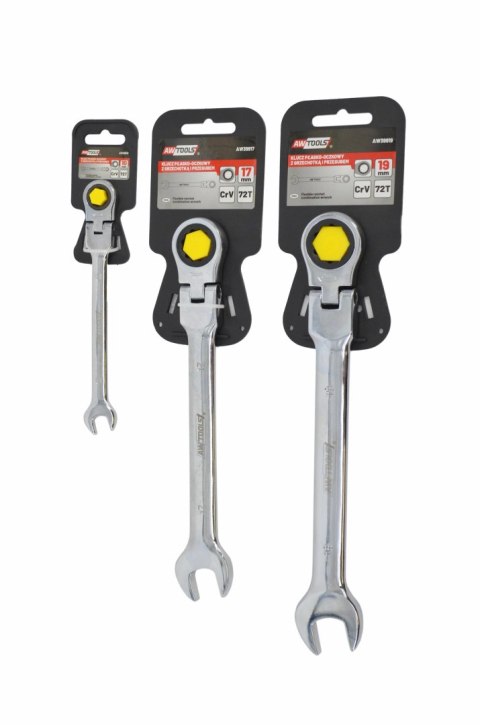AWTOOLS KLUCZ PŁASKO-OCZKOWY Z GRZECHOTKĄ PRZEGUBOWY 14mm AWTOOLS KLUCZ PŁASKO-OCZKOWY Z GRZECHOTKĄ PRZEGUBOWY 14mm