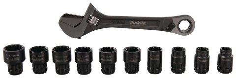 MAKITA KLUCZ NASTAWNY 150mm Z KOMPLETEM NASADEK PRZELOTOWYCH MAKITA KLUCZ NASTAWNY 150mm Z KOMPLETEM NASADEK PRZELOTOWYCH