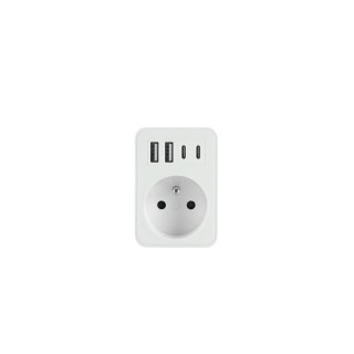 PLASTROL ROZGAŁĘŹNIK JEDNOKROTNY 2xUSB + 2xUSB C