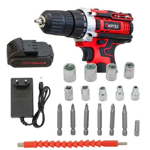 VERTEX WKRĘTARKA 21V /2x1,5Ah WALIZKA VERTEX WKRĘTARKA 21V /2x1,5Ah WALIZKA