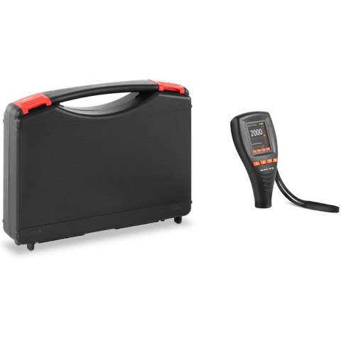 Miernik tester grubości warstw lakieru z analizą danych Bluetooth zakres 0-2000 µm + Walizka Miernik tester grubości warstw lakieru z analizą danych Bluetooth zakres 0-2000 µm + Walizka