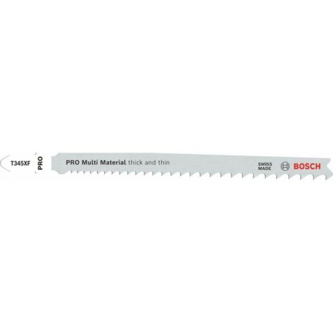 BOSCH BRZESZCZOT T PRO MULTI MATERIAL THICK AND THIN T345XF 132 mm /2szt. BOSCH BRZESZCZOT T PRO MULTI MATERIAL THICK AND THIN T345XF 132 mm /2szt.