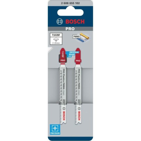 BOSCH BRZESZCZOT T PRO PLASTICS PMMA CLEAN T102BF 92 mm /2szt. BOSCH BRZESZCZOT T PRO PLASTICS PMMA CLEAN T102BF 92 mm /2szt.