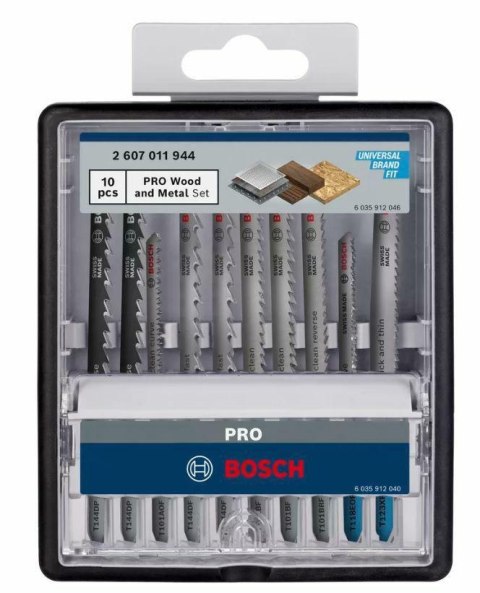 BOSCH BRZESZCZOT T ZESTAW PRO WOOD AND METAL 100mm 10szt. BOSCH BRZESZCZOT T ZESTAW PRO WOOD AND METAL 100mm 10szt.