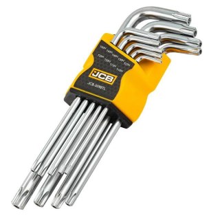 JCB TORX 9szt. /DŁ. T10-T50 Z OTWOREM