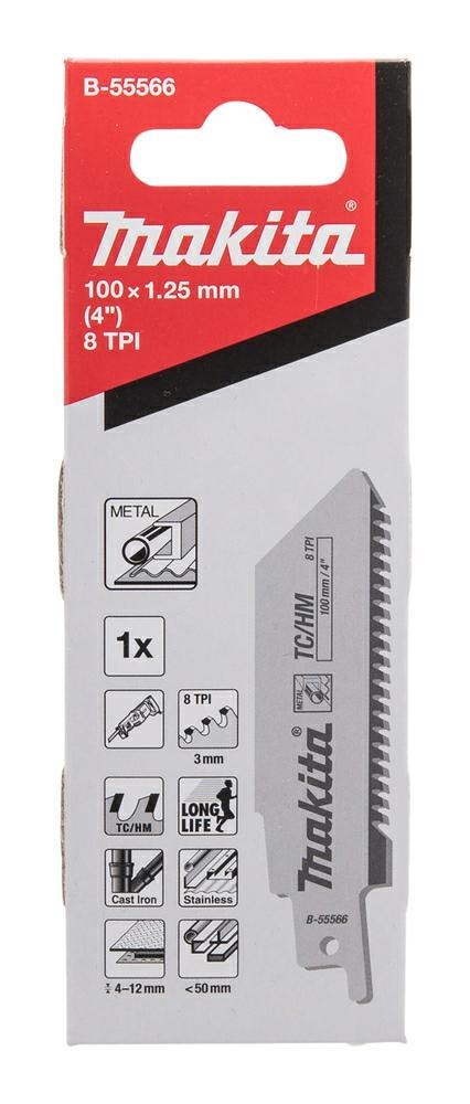 MAKITA BRZESZCZOT DO PIŁ SZABLASTYCH TC/HM 100x1,25mm METAL, ŻELIWO, STAL NIERDZEWNA MAKITA BRZESZCZOT DO PIŁ SZABLASTYCH TC/HM 100x1,25mm METAL, ŻELIWO, STAL NIERDZEWNA