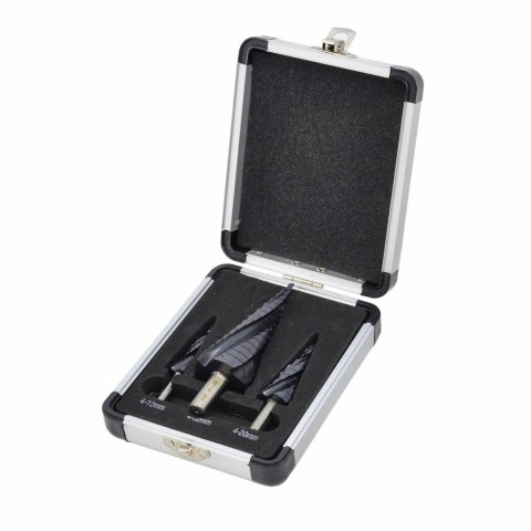 AWTOOLS WIERTŁO STOPNIOWE SPIRALNE M2-TiAlN / Kpl. 3 szt. / 4-12mm / 4-20mm / 4-32mm /BL AWTOOLS WIERTŁO STOPNIOWE SPIRALNE M2-TiAlN / Kpl. 3 szt. / 4-12mm / 4-20mm / 4-32mm /BL