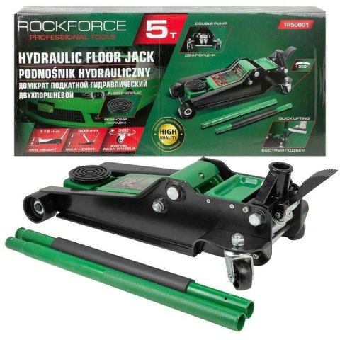 ROCKFORCE DŹWIGNIK "ŻABA" 5T 115-505mm NISKI ROCKFORCE DŹWIGNIK "ŻABA" 5T 115-505mm NISKI