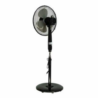 VOLTENO WENTYLATOR PODŁOGOWY CZARNY+ PILOT 40cm PODSTAWA KOŁO