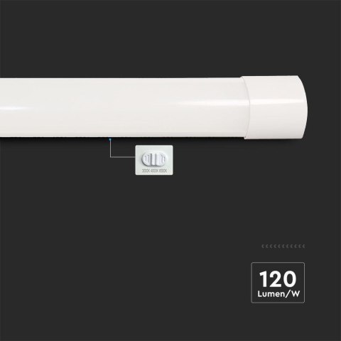 Oprawa V-TAC 40W LED Liniowa Natynkowa SAMSUNG CHIP 120cm 120Lm/W CCT Zmiana Barwy VT-8340CCT 3000K-6500K 4800lm 3 Lata Gwarancj