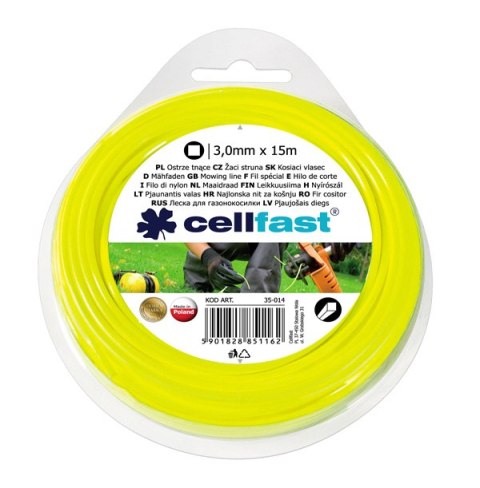 CELLFAST ŻYŁKA TNĄCA STANDARD 3.0*15m/OK. * CELLFAST ŻYŁKA TNĄCA STANDARD 3.0*15m/OK. *