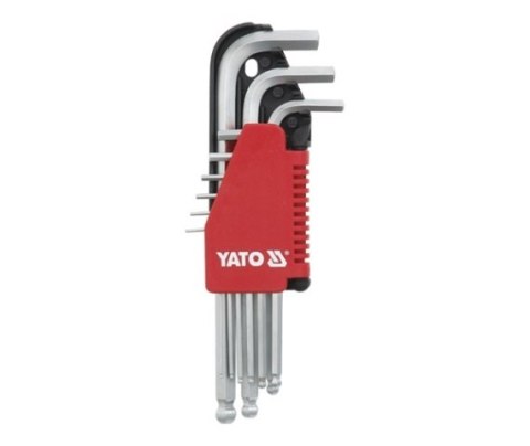 YATO KLUCZE IMBUSOWE FAJKOWE 9szt. 1,5-10mm KULA 0505 YATO KLUCZE IMBUSOWE FAJKOWE 9szt. 1,5-10mm KULA 0505