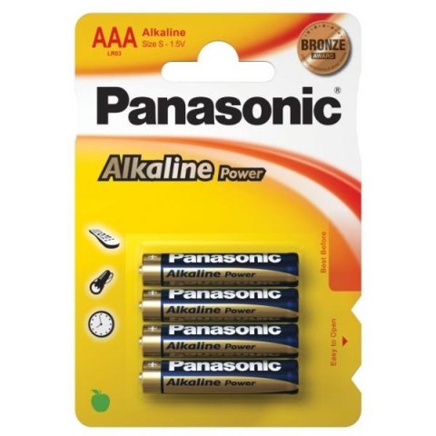 PANASONIC BATERIA ALKAICZNA AAA LR03E BLISTER 4szt. PANASONIC BATERIA ALKAICZNA AAA LR03E BLISTER 4szt.