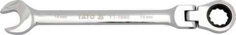 YATO KLUCZ PŁASKO-OCZKOWY Z GRZECHOTKĄ 13mm, Z PRZEGUBEM 1679 YATO KLUCZ PŁASKO-OCZKOWY Z GRZECHOTKĄ 13mm, Z PRZEGUBEM 1679