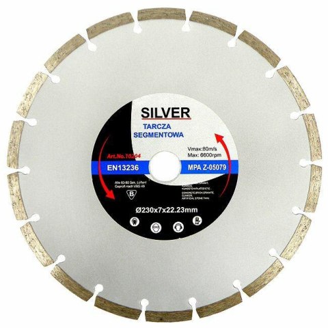 SILVER TARCZA DIAMENTOWA 350 x 10 x 25,4/22,2mm SEGMENTOWA SILVER TARCZA DIAMENTOWA 350 x 10 x 25,4/22,2mm SEGMENTOWA