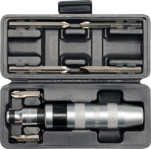YATO WKRĘTAK UDAROWY + BITY 6szt. 2802 YATO WKRĘTAK UDAROWY + BITY 6szt. 2802