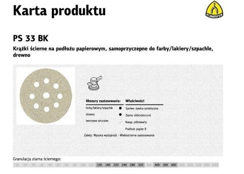 KLINGSPOR KRĄŻEK ŚCIERNY SAMOPRZYCZEPNY 225mm PS33BK gr.180 GLS38 /50szt. KLINGSPOR KRĄŻEK ŚCIERNY SAMOPRZYCZEPNY 225mm PS33BK gr.180 GLS38 /50szt.