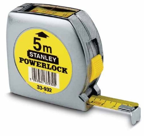 STANLEY MIARA ZWIJANA 5mx19mm - ODCZYT GÓRNY POWERLOCK STANLEY MIARA ZWIJANA 5mx19mm - ODCZYT GÓRNY POWERLOCK