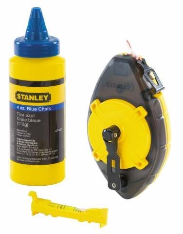 STANLEY SZNUR TRASERSKI POWERWINDER 30m + KREDA + POZIOMNICA SZNURKOWA STANLEY SZNUR TRASERSKI POWERWINDER 30m + KREDA + POZIOMNICA SZNURKOWA
