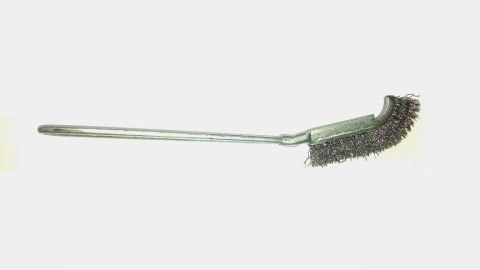 SZCZOTKA DRUCIANA METALOWA RĄCZKA 90mm/210 mm WYGIĘTA SZCZOTKA DRUCIANA METALOWA RĄCZKA 90mm/210 mm WYGIĘTA
