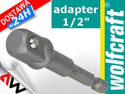 WOLFCRAFT ADAPTER DO KLUCZY NASADOWYCH UCHWYT 1/2" 72mm WOLFCRAFT ADAPTER DO KLUCZY NASADOWYCH UCHWYT 1/2" 72mm