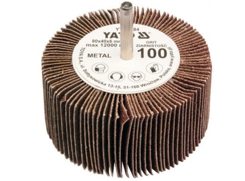 YATO ŚCIERNICA LISTKOWA TRZPIENIOWA 80 x 40 x 6mm P60 YATO ŚCIERNICA LISTKOWA TRZPIENIOWA 80 x 40 x 6mm P60