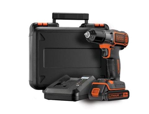 BLACK+DECKER WIERTARKO-WKRĘTARKA 18V 1 x 1,5AH LI-ION AUTOSENSE + WALIZKA ASD18K BLACK+DECKER WIERTARKO-WKRĘTARKA 18V 1 x 1,5AH LI-ION AUTOSENSE + WALIZKA ASD18K