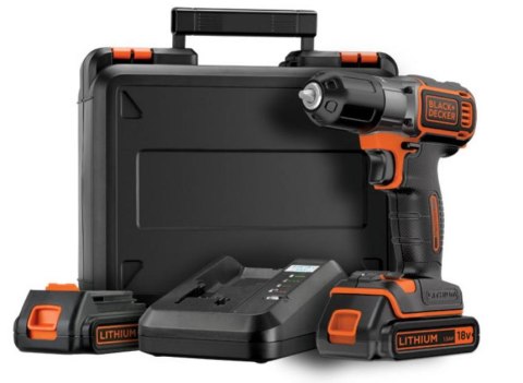 BLACK+DECKER WIERTARKO-WKRĘTARKA 18V 2 x 1,5AH LI-ION AUTOSENSE + WALIZKA ASD18KB BLACK+DECKER WIERTARKO-WKRĘTARKA 18V 2 x 1,5AH LI-ION AUTOSENSE + WALIZKA ASD18KB