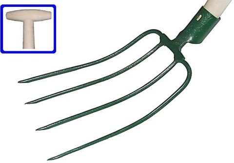 KARD WIDŁY 4-ZĘBY Z TRZONKIEM TYPU "T" 100cm KARD WIDŁY 4-ZĘBY Z TRZONKIEM TYPU "T" 100cm
