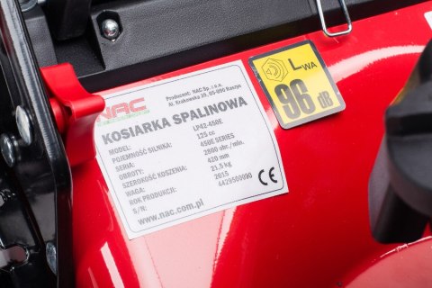 NAC KOSIARKA SPALINOWA BEZ NAPĘDU 42cm BRIGGS & STRATTON 125cc LP42-450E NAC KOSIARKA SPALINOWA BEZ NAPĘDU 42cm BRIGGS & STRATTON 125cc LP42-450E