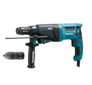 MAKITA MŁOTOWIERTARKA SDS-PLUS Z OPCJĄ KUCIA 800W 2,4J AVT + DODATKOWY UCHWYT HR2631FT