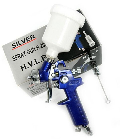 PISTOLET LAKIERNICZY Z GÓRNYM ZBIORNIKIEM HVLP G-2 SILVER PISTOLET LAKIERNICZY Z GÓRNYM ZBIORNIKIEM HVLP G-2 SILVER