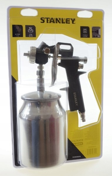 STANLEY PISTOLET LAKIERNICZY Z DOLNYM ZBIORNIKIEM, DYSZA 1,4mm STANLEY PISTOLET LAKIERNICZY Z DOLNYM ZBIORNIKIEM, DYSZA 1,4mm