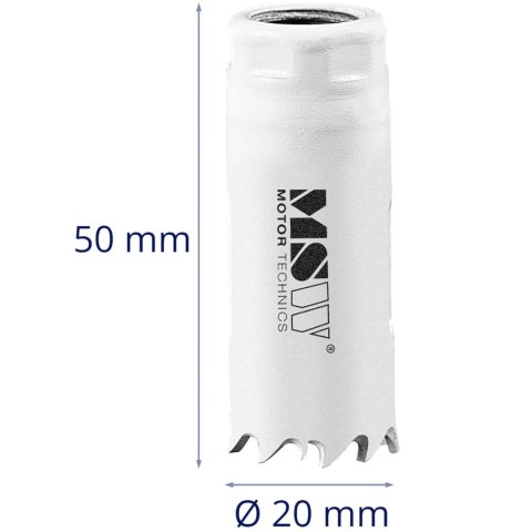 Otwornica bimetalowa wiertło do metalu drewna tworzyw sztucznych śr. 20 mm Otwornica bimetalowa wiertło do metalu drewna tworzyw sztucznych śr. 20 mm