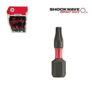MILWAUKEE KOŃCÓWKA T50 x 25mm/15szt. SHOCKWAVE %%%