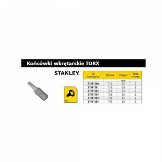 STANLEY KOŃCÓWKA TORX T25 x 25mm /2szt.