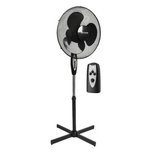 WENTYLATOR PODŁOGOWY CZARNY+PILOT 40cm