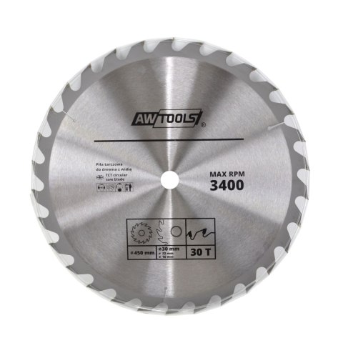 AWTOOLS PIŁA TARCZOWA WIDIOWA 400x30/22/16x40z AWTOOLS PIŁA TARCZOWA WIDIOWA 400x30/22/16x40z