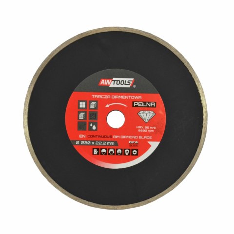 AWTOOLS TARCZA DIAMENTOWA 115x22,2 / PEŁNA AWTOOLS TARCZA DIAMENTOWA 115x22,2 / PEŁNA