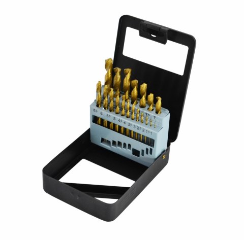 AWTOOLS WIERTŁA DO METALU HSS-G TYTAN KOMPLET 19elem. /1,0-10,0mm/ AWTOOLS WIERTŁA DO METALU HSS-G TYTAN KOMPLET 19elem. /1,0-10,0mm/