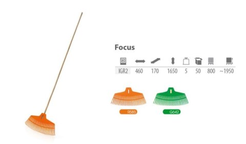 GRABIE DO LIŚCI PLASTIK FOCUS POMARAŃCZOWE GRABIE DO LIŚCI PLASTIK FOCUS POMARAŃCZOWE